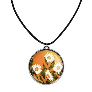 گردنبند خندالو مدل گل بابونه کد 2953229533