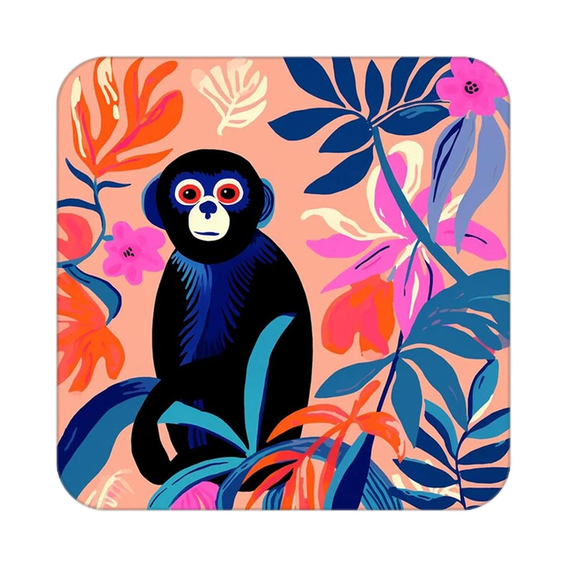 زیر لیوانی کاکتی طرح حیوانات رنگی مدل mp26840