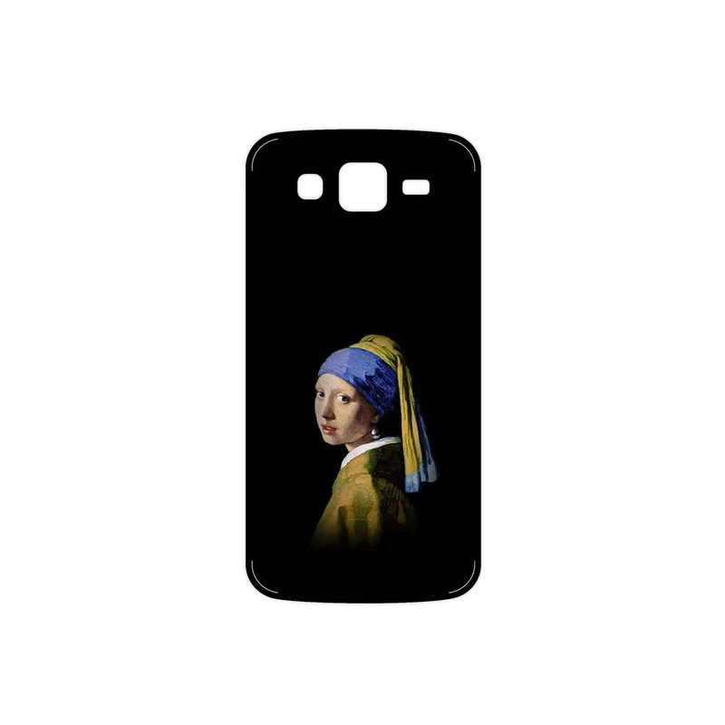برچسب پوششی ماهوت مدل Girl with a Pearl Earring of Vermeer مناسب برای گوشی موبایل سامسونگ Galaxy Grand 2
