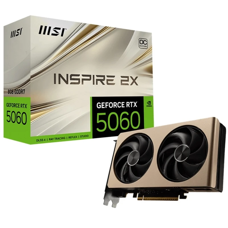 کارت گرافیک ام اس آی مدل RTX 5060 8G INSPIRE 2X OC  