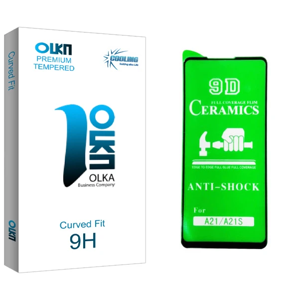 محافظ صفحه نمایش کولینگ مدل Olka glass مناسب برای گوشی موبایل سامسونگ Galaxy A21S