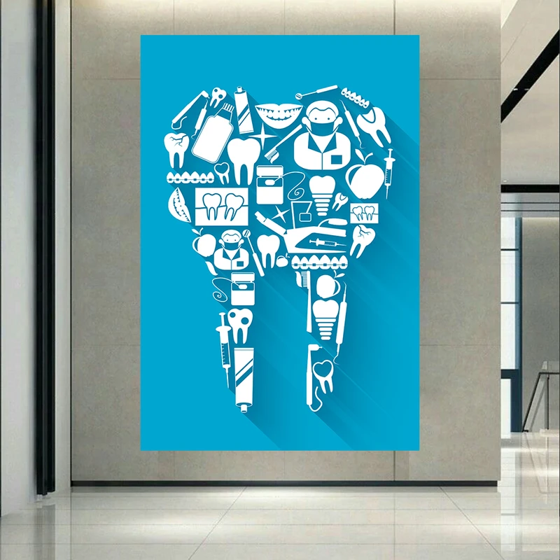پوستر دیواری طرح دندان مدل دندانپزشکی کد AR304343