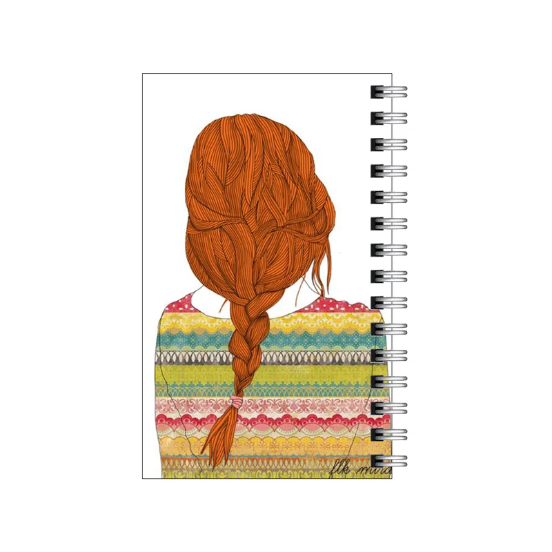 دفترچه یادداشت مدل to do list طرح موی بافت دخترونه کد 4332540