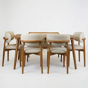 میز و صندلی ناهارخوری شش نفره مدل دنیز