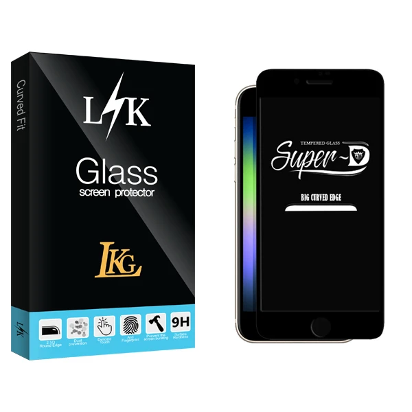 محافظ صفحه نمایش شیشه ای ال کا جی مدل LK Glass Super-D مناسب برای گوشی موبایل اپل iPhone Se 2022