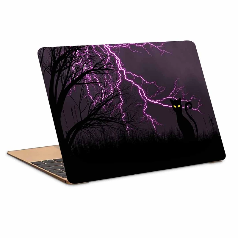 استیکر لپ تاپ طرح bck cat lightning art کد p-1138 مناسب برای لپ تاپ 15.6 اینچ