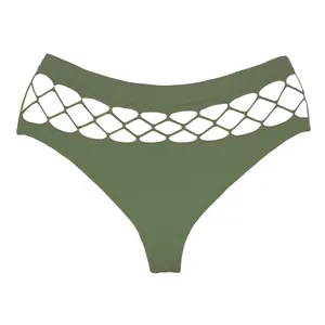 شورت زنانه مدل   کمر زنبوری لامبادا مجلسی بکلس فانتزی  رنگ زیتونی