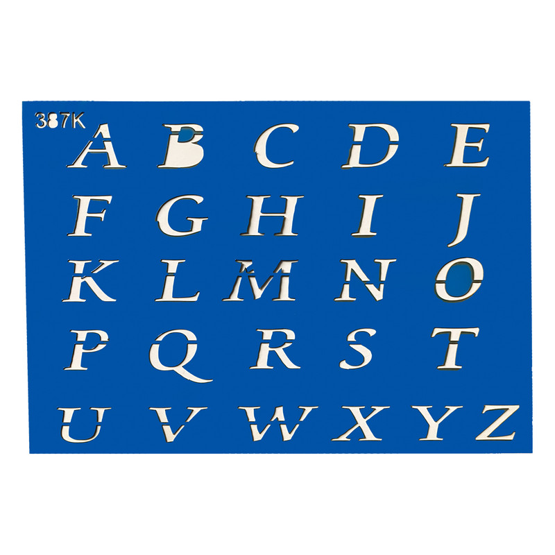 شابلون طرح حروف لاتین کد Fr387K
