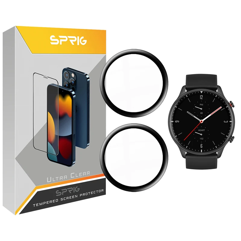 محافظ صفحه نمایش نانو اسپریگ مدل SPG مناسب برای ساعت هوشمند امیزفیت GTR 2E بسته دو عددی