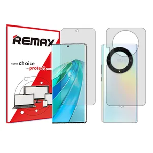 Remax transparent screen protector HyGEL model suitable for Honor X9a mobile phone along with back protector