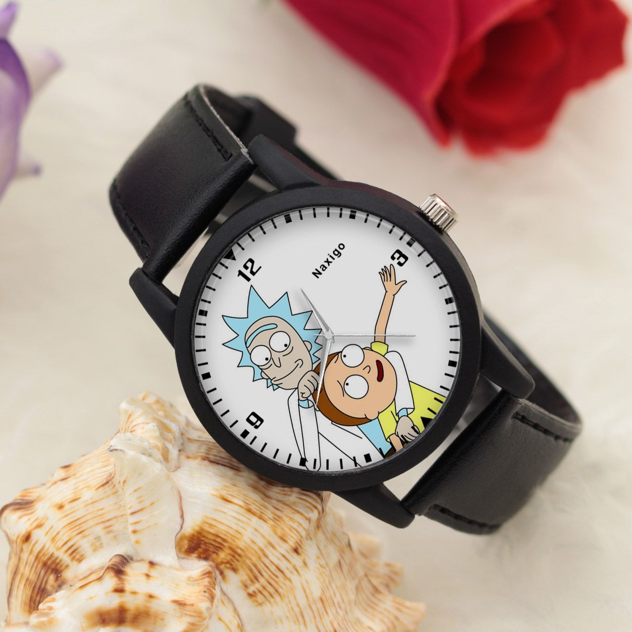 ساعت مچی عقربه ای ناکسیگو طرح Rick and Morty کد LF4238 -  - 4
