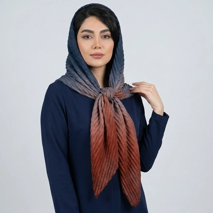 روسری زنانه مدل پلیسه کد 0034