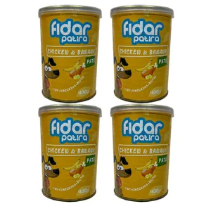 کنسرو سگ فیدار پاتیرا مدل ChickenBanana وزن 400 گرم بسته 4 عددی