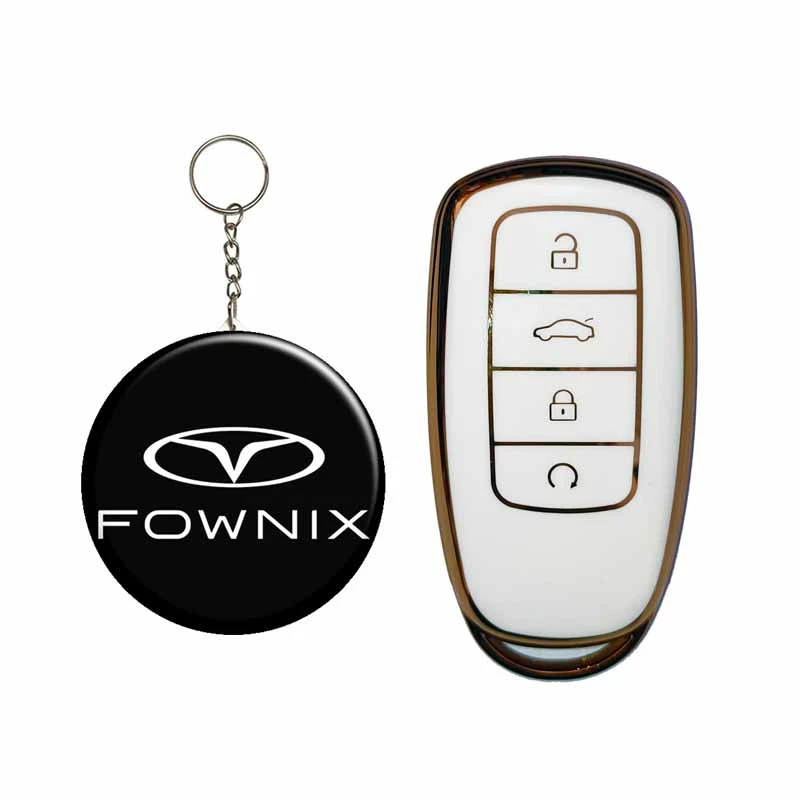 کاور ریموت و سوئیچ خودرو قطعه سازان کبیر مدل COV-TIGO8-1030153 مناسب برای فونیکس تیگو 8 پرو به همراه جاسوئیچی