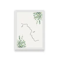 تابلو طرح مینیمال لاین آرت عاشقانه