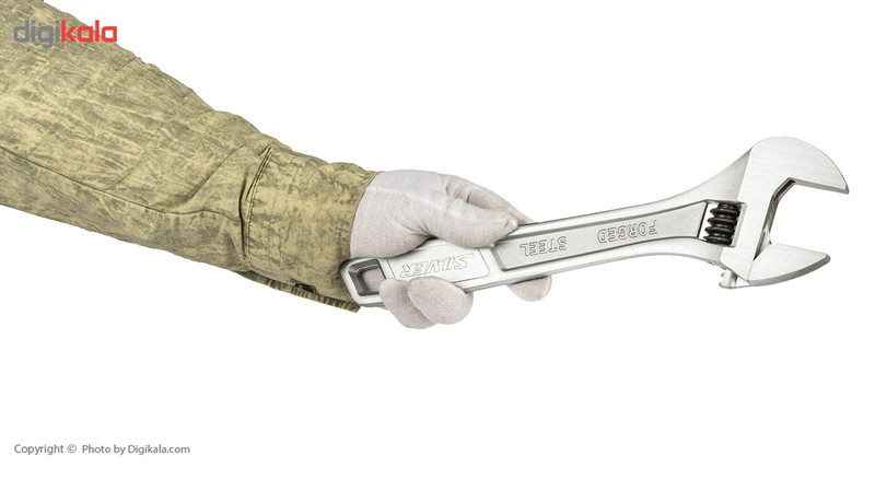 آچار فرانسه سیلور مدل GTH08A10 سایز 12 اینچ آچار فرانسه سیلور مدل GTH08A10 سایز 12 اینچ