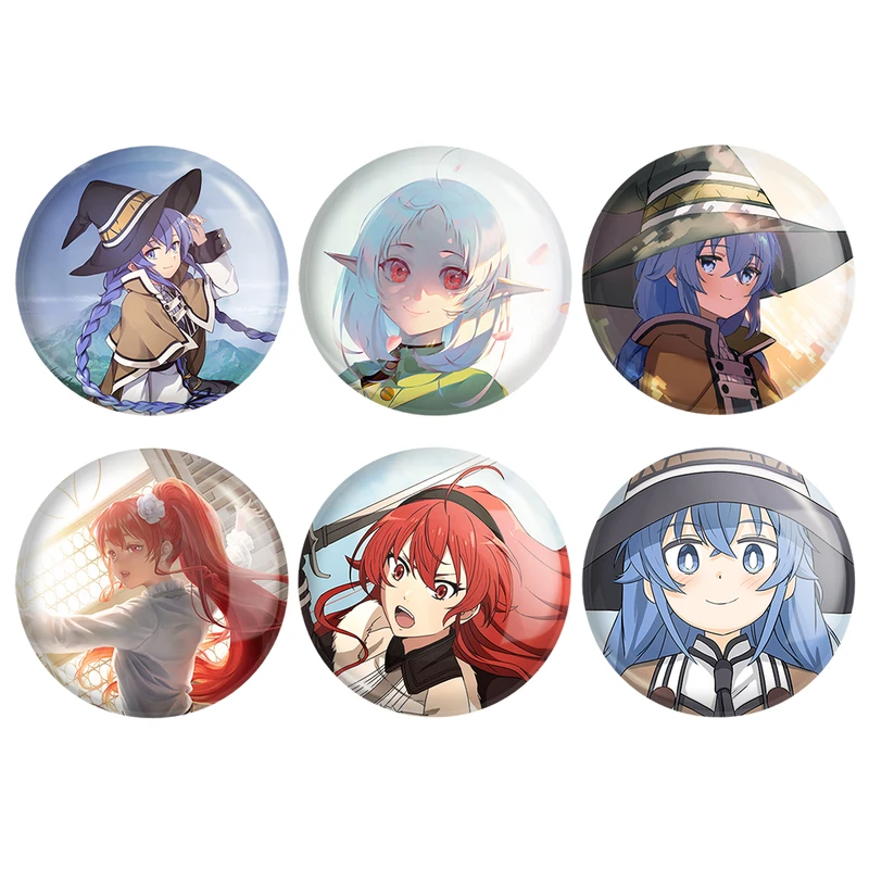 مگنت خندالو طرح انیمه موشوکو تنسی Mushoku Tensei کد 1514A مجموعه 6 عددی