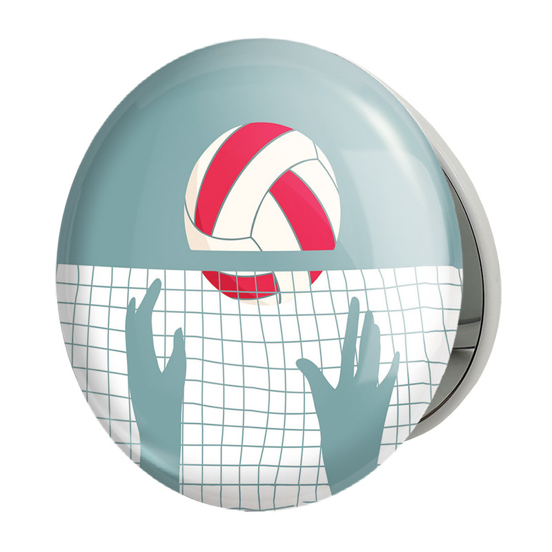آینه جیبی خندالو طرح والیبال Volleyball مدل تاشو کد 26407 آینه جیبی خندالو طرح والیبال Volleyball مدل تاشو کد 26407