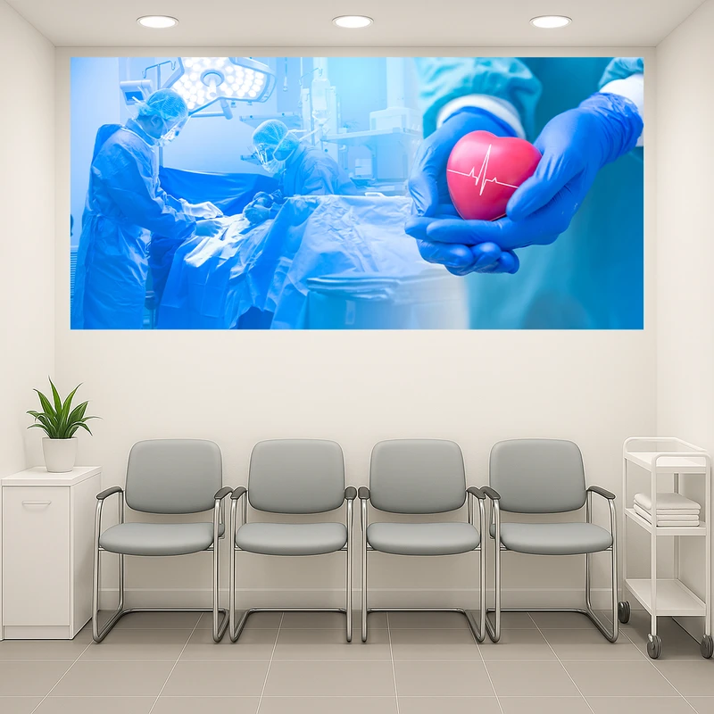 تابلو بوم طرح مخمل اتاق عمل مدل پزشکی کد AR3059010