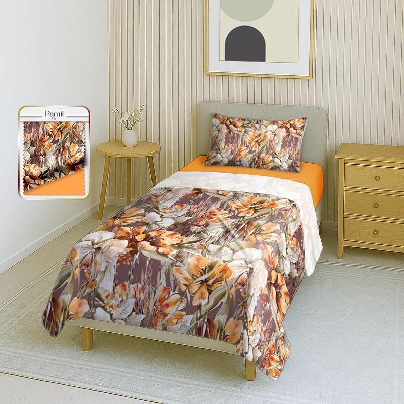 سرویس ملحفه یک نفره 3 تکه پامیل مدل RI950SS