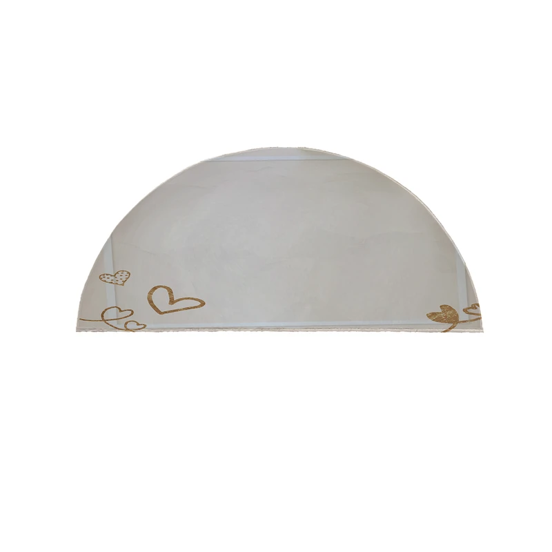 پادری مدل نیم دایره طرح قلب کد 8767 سایز 90×45 سانتی متر