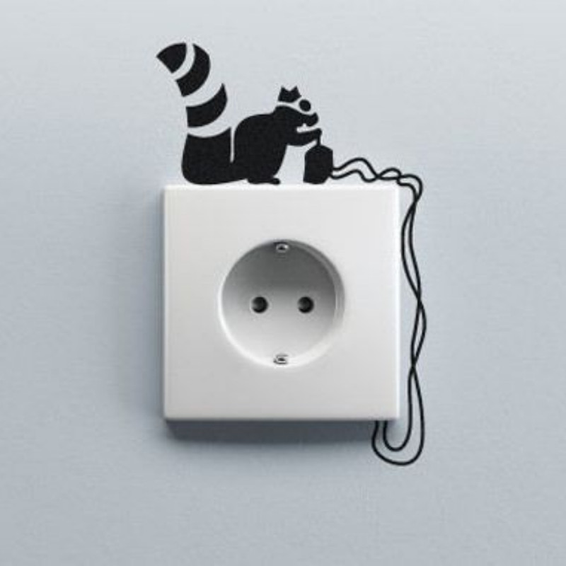 استیکر کلید و پریز مدل سنجاب کد S17