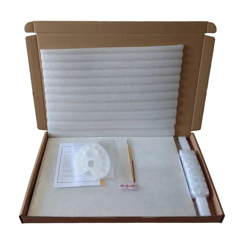 بسته رنگ آمیزی رنگانا طرح کلبه جنگلی کد RA126 مجموعه 16 عددی