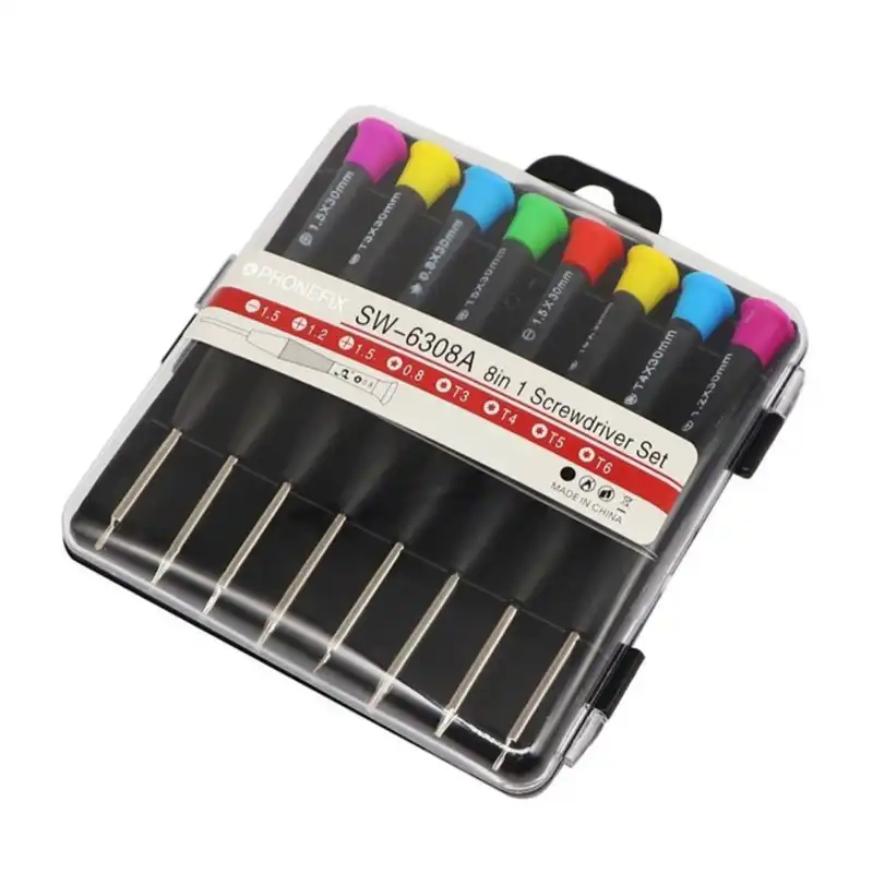 پیچ گوشتی ستاره ای مدل SW-63 بسته 8 عددی