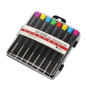 پیچ گوشتی ستاره ای مدل SW-63 بسته 8 عددی