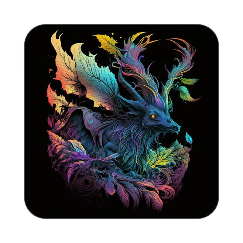 زیر لیوانی کاکتی طرح حیوانات رنگی مدل mp25893