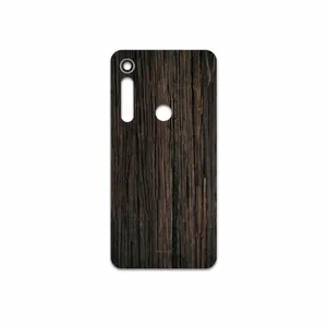 MAHOOT Burned Wood Cover Sticker for Motorola One Macro