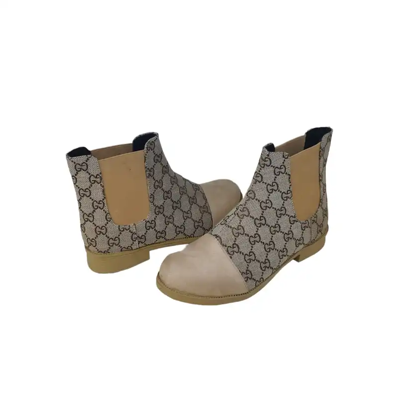 نیم بوت زنانه مدل هنگام سوییت رنگ کرم