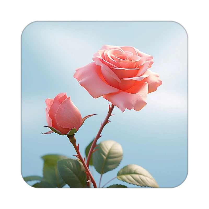 زیر لیوانی کاکتی طرح گل مدل mp16772