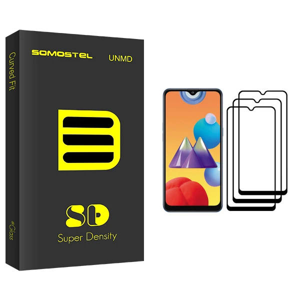 محافظ صفحه نمایش سوماستل مدل SD Glass مناسب برای گوشی موبایل سامسونگ Galaxy M01s بسته سه عددی