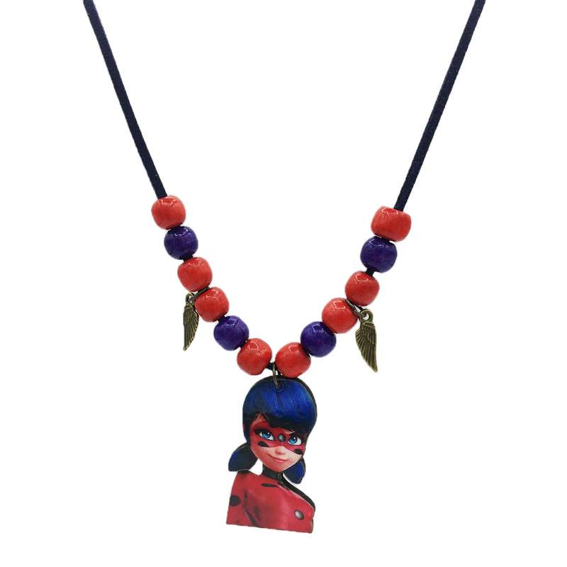 گردنبند دخترانه مدل دختر کفشدوزکی کد g008 گردنبند دخترانه مدل دختر کفشدوزکی کد g008