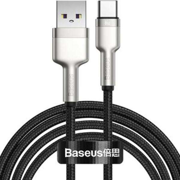 کابل تبدیل USB به USB-C باسئوس مدل CAKF HIGH CURRENT 66W طول 1 متر