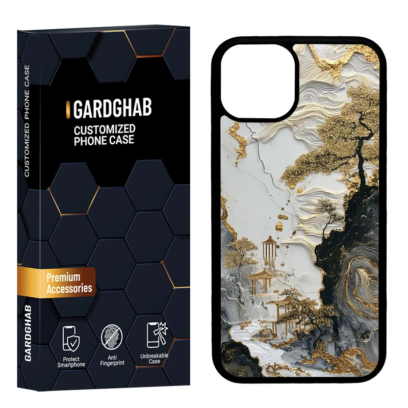 کاور گارد قاب مدل پشت گلس هنری مناسب برای گوشی موبایل اپل iPhone 13 