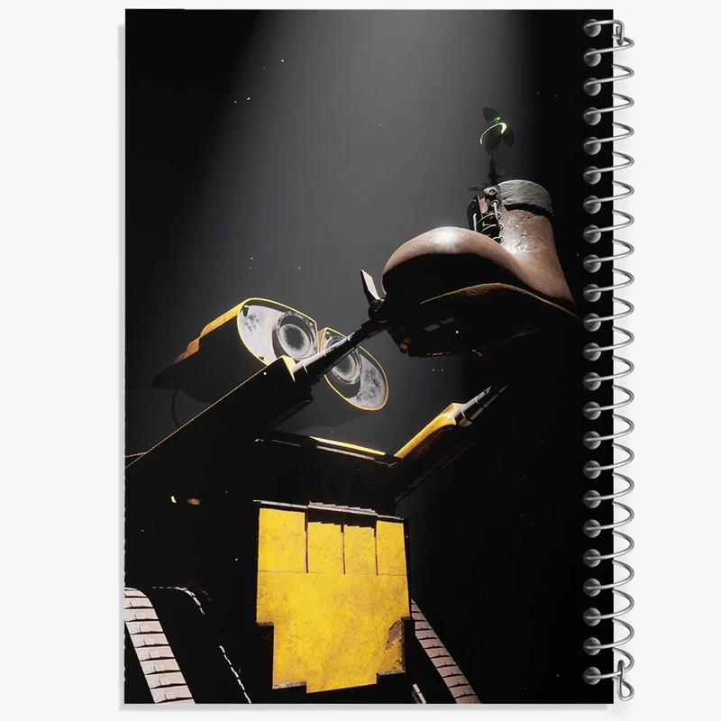 دفتر ژورنال نویسی 50 برگ خندالو مدل نقطه ای طرح وال ای (WALL-E) کد F978