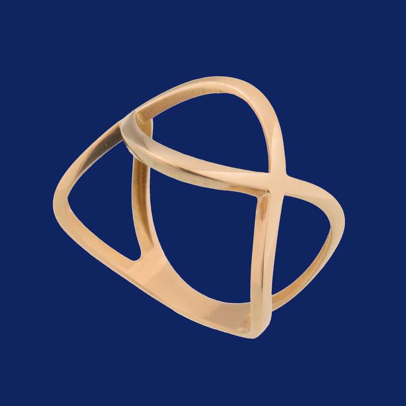 انگشتر طلا 18 عیار زنانه گالری یارطلا کد AN21-8   