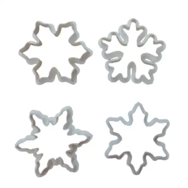 قالب شیرینی به گز مدل دانه برف مجموعه 4 عددی