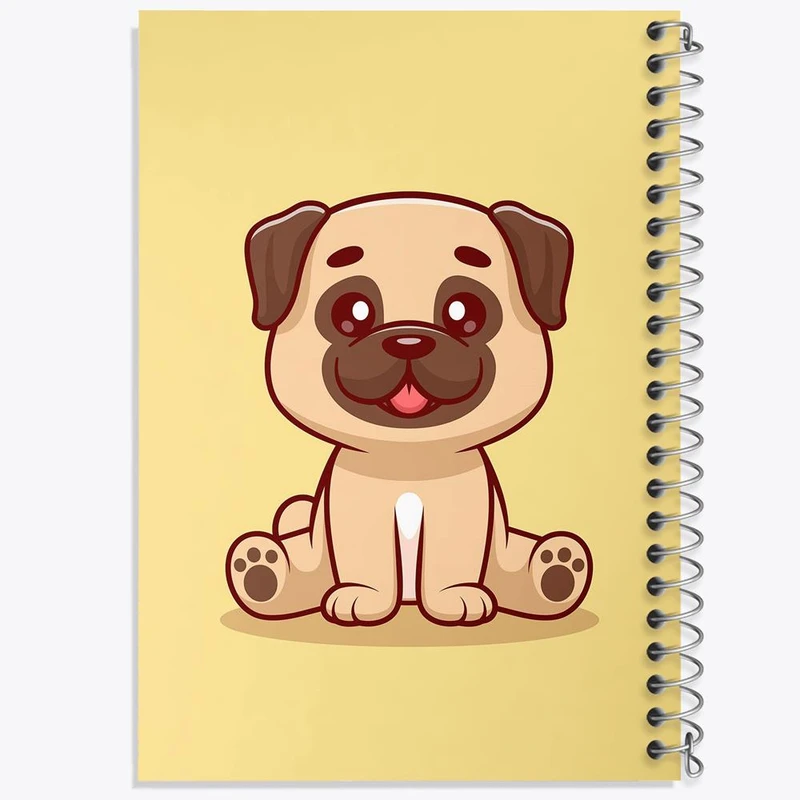 دفتر شطرنجی 50 برگ خندالو طرح حیوانات بامزه سگ کد 29721