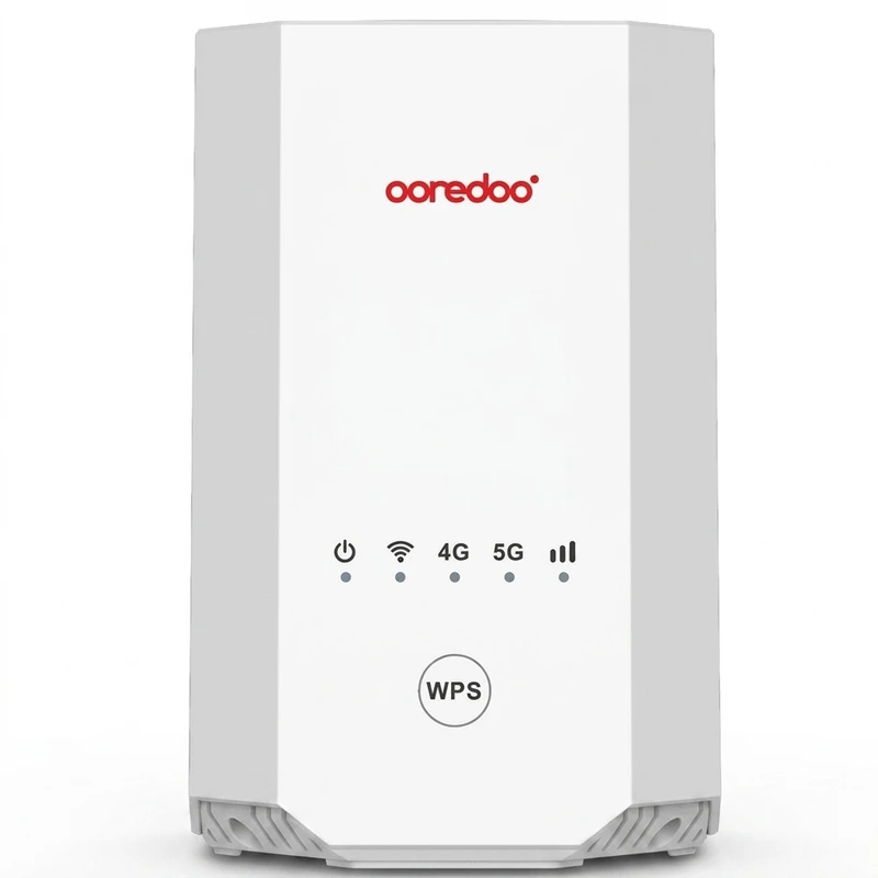 مودم روتر 4G/5G زد ال تی مدل OOREDO VOIP X28 با وای‌فای 6 AX1800، پشتیبانی همزمان 64 کاربر، پورت‌های گیگابیتی، تجمیع فرکانس خودکار و درگاه RJ11 برای تماس اینترنتی و ویپ