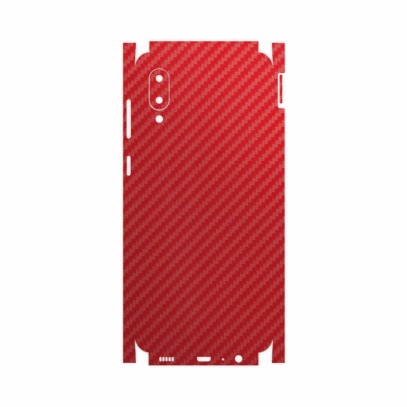 برچسب پوششی ماهوت مدل Red-Fiber-FullSkin مناسب برای گوشی موبایل سامسونگ Galaxy M02