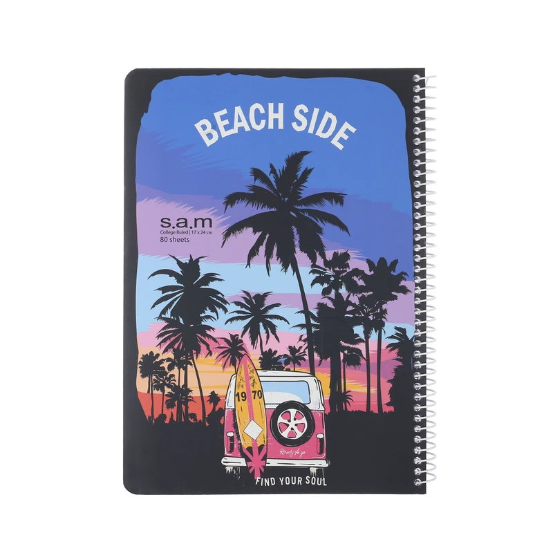 دفتر مشق 80 برگ سم طرح Beach Side