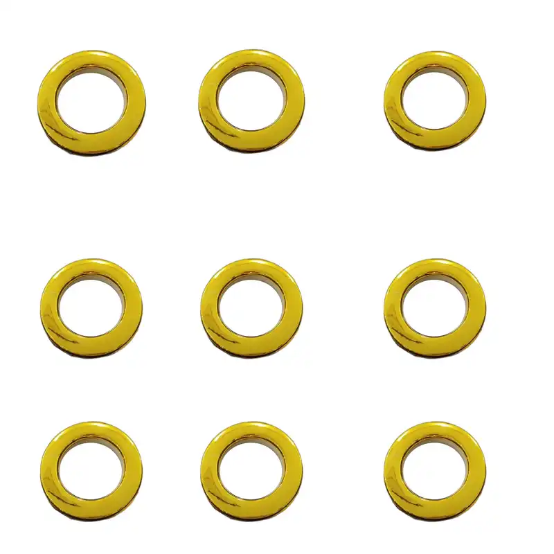 حلقه چوب پرده مدل پانچ  کد 65 بسته 9 عددی