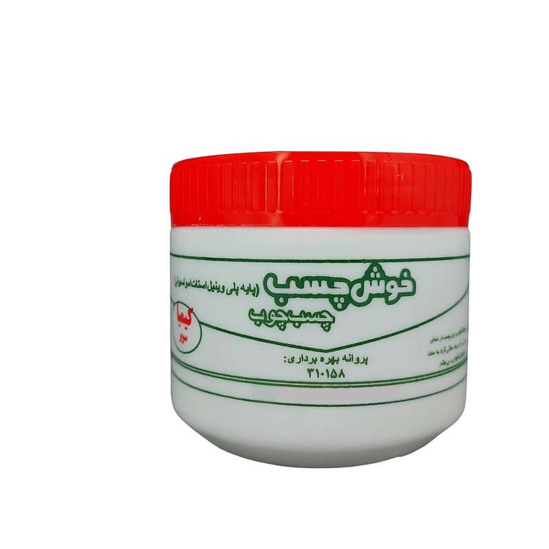 چسب چوب خوش چسب مدل بی رنگ کیمیا سوپر وزن 400 گرم