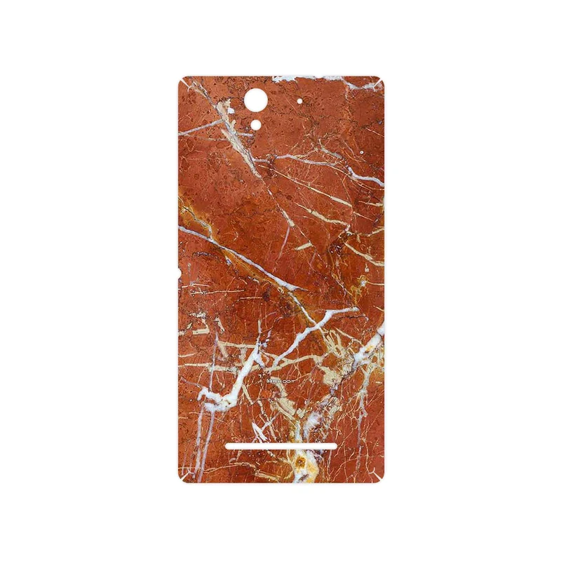 برچسب پوششی ماهوت مدل Red Marble مناسب برای گوشی موبایل سونی Xperia C3 Dual