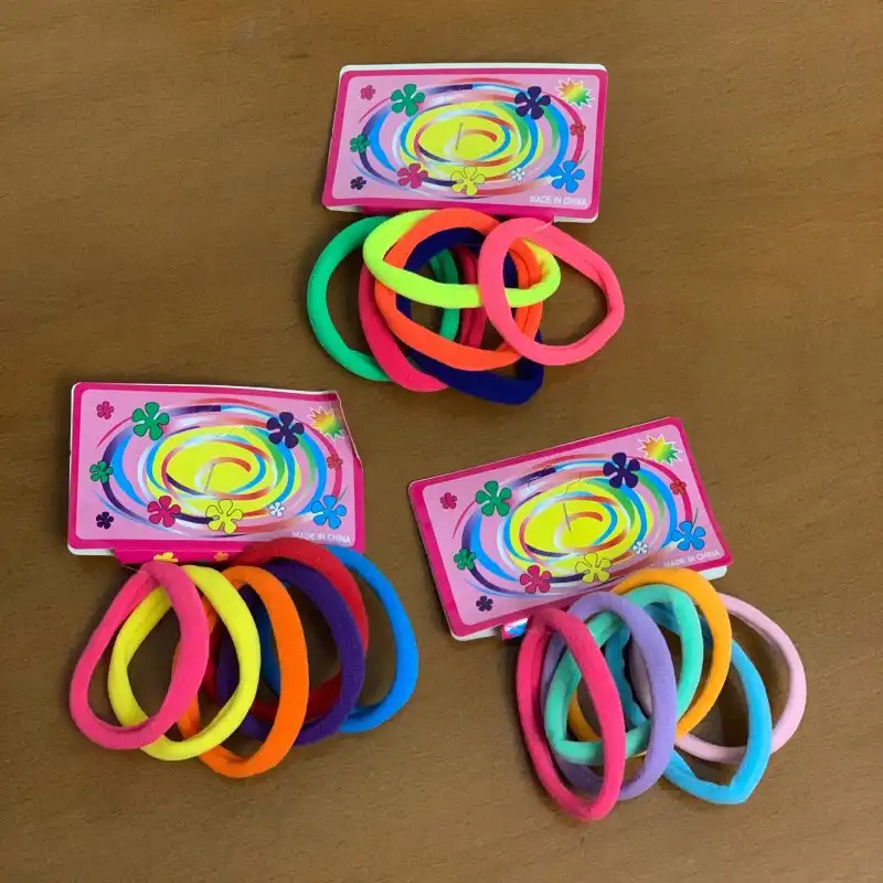 کش مو زنانه مدل ساده مجموعه 6 عددی