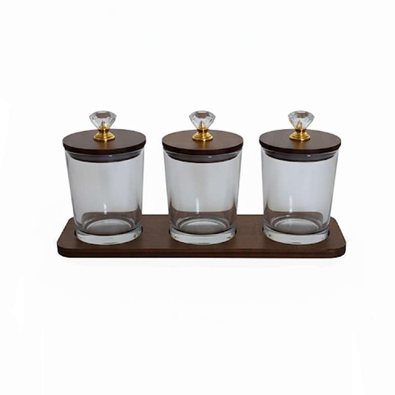 ست جا ادویه 3 پارچه مدل الماس به همراه استند