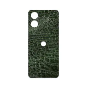 MAHOOT Green-Crocodile-Leather Cover Sticker for Motorola Moto G04s